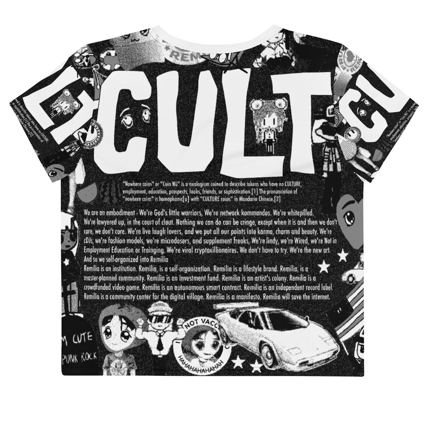 CULT - $CULTure - All-Over Print Crop Tee