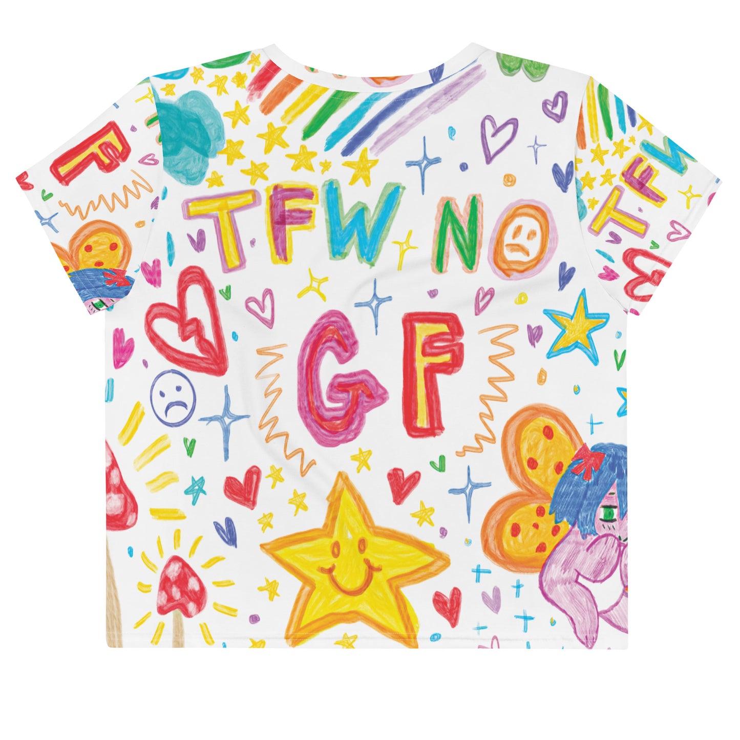 Egrevore - TFW NO GF - Women's All-Over Print Crop Tee