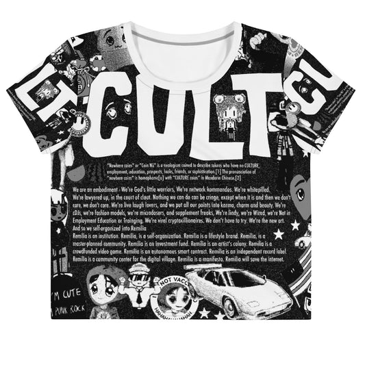 CULT - $CULTure - All-Over Print Crop Tee