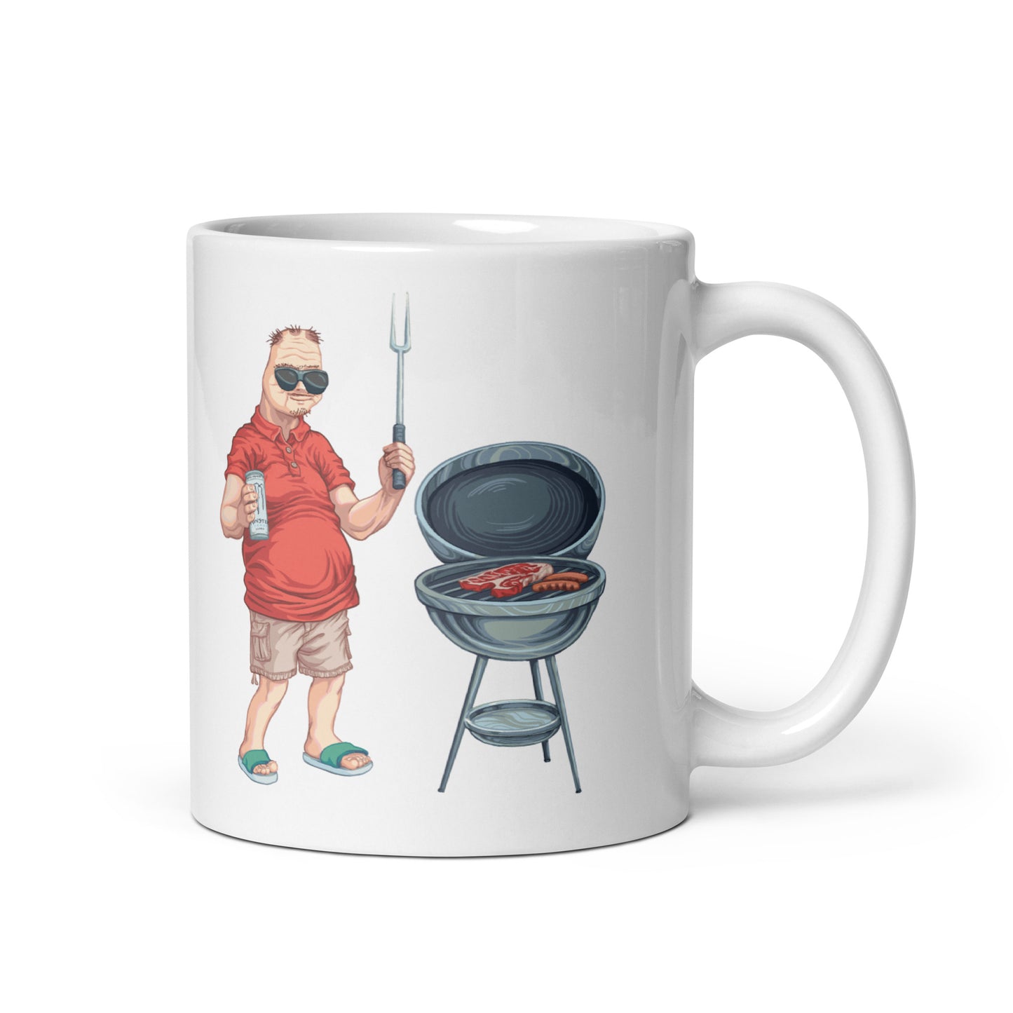 Boomer - Roadrage Grill Combo - White glossy mug