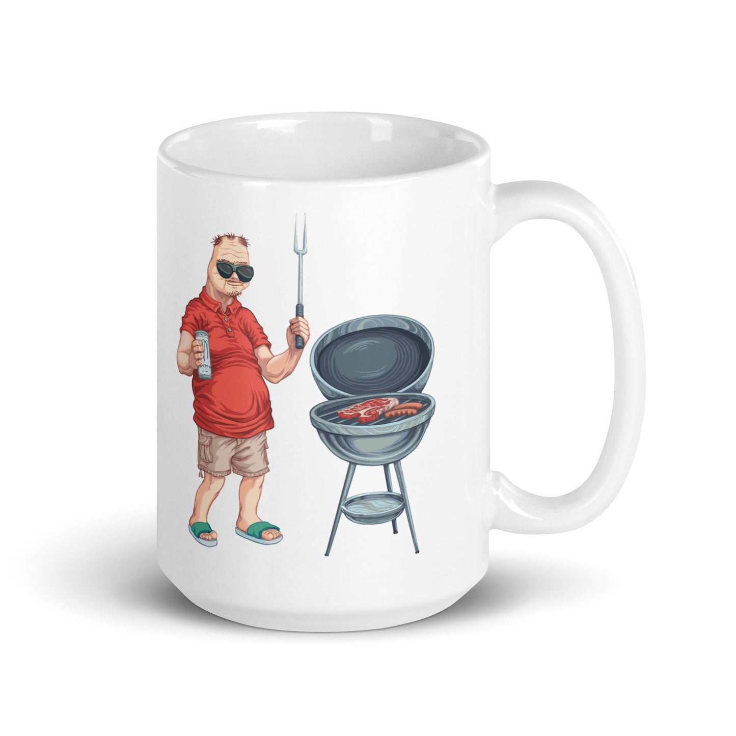 Boomer - Roadrage Grill Combo - White glossy mug