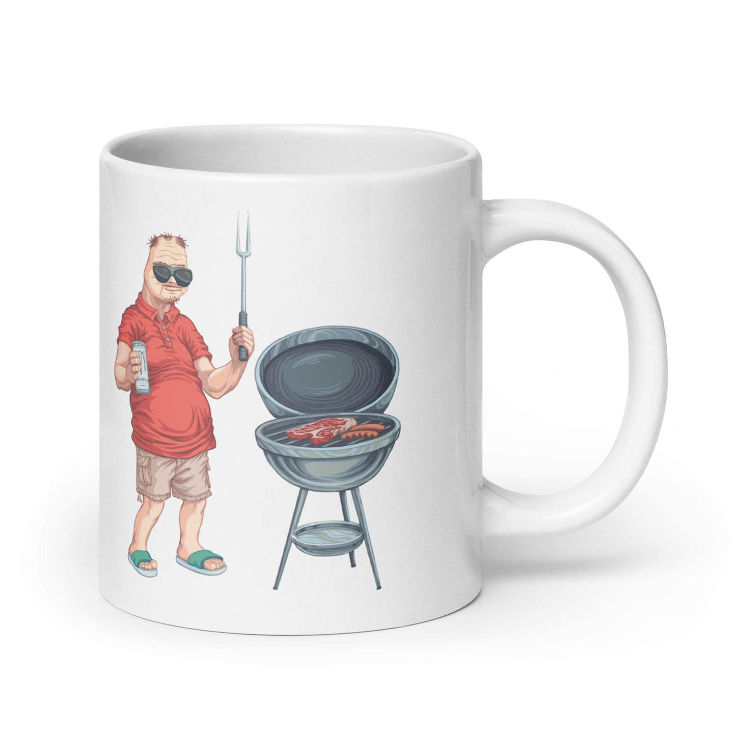 Boomer - Roadrage Grill Combo - White glossy mug